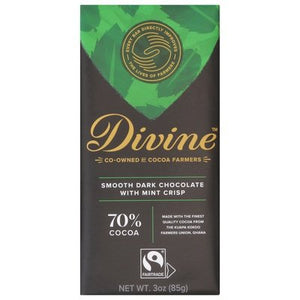 Divine Chocolate Dark Chocolate Smooth 12/3 OZ [UNFI #2398410] [ebt]