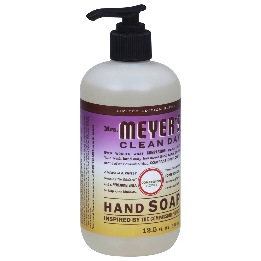Mrs Meyers Hand Soap Commpassion Flower 6/12.5 OZ [UNFI #2881126] T