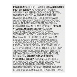 Orgain Nutritional Shake Vanilla Bean Flavored 4 Pack 3/4/11 OZ [UNFI #2062024] [ebt]