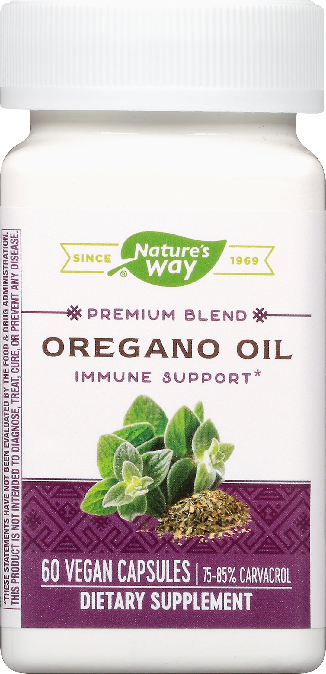 Natures Way Oregano Oil Immune Support Capsules 60 Vcap [UNFI #496356] [ebt]