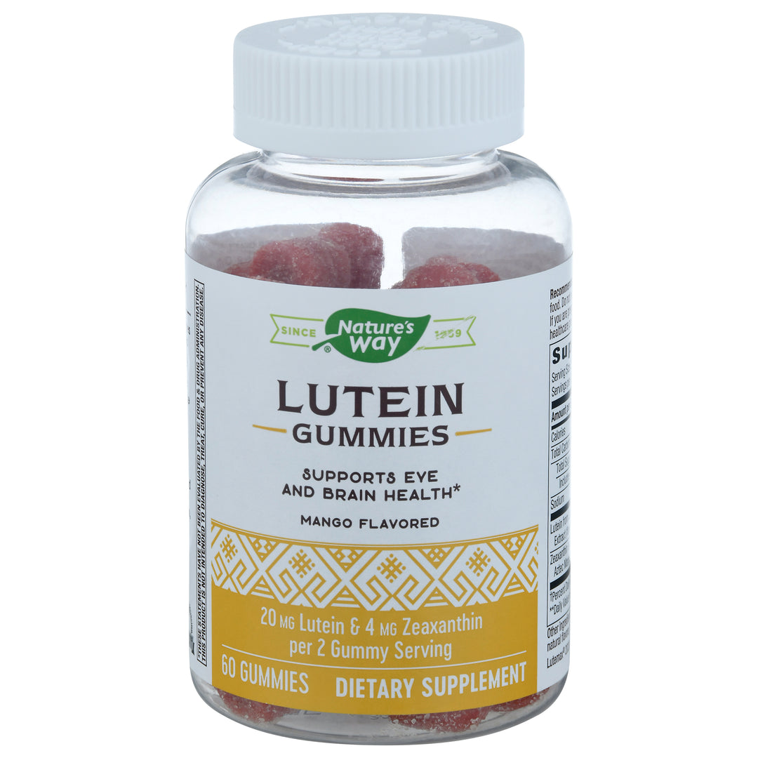 Natures Way Lutein Mango Flavored Gummies 60 CT [UNFI #2763001]