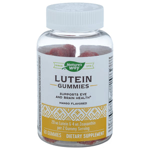 Natures Way Lutein Mango Flavored Gummies 60 CT [UNFI #2763001]