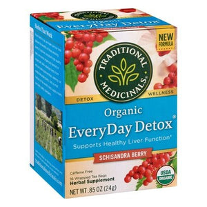 Traditional Medicinals Herbal Tea Everyday Detox Organic Schisandra Berry Tea Bags 6/16 Bag [UNFI #0911115] [ebt]