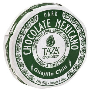 Taza Chocolate Dark Chocolate Mexican-Style Stone Ground Guajillo Chili 12/2.7 OZ [UNFI #1575117] [ebt]