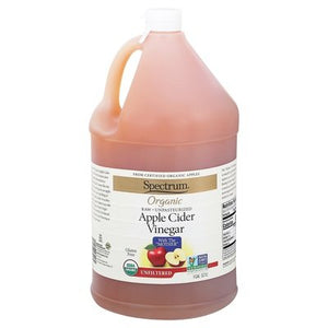 Spectrum Naturals Apple Cider Vinegar Organic UNFI ltered 4/Gal [UNFI #0326462] [ebt]