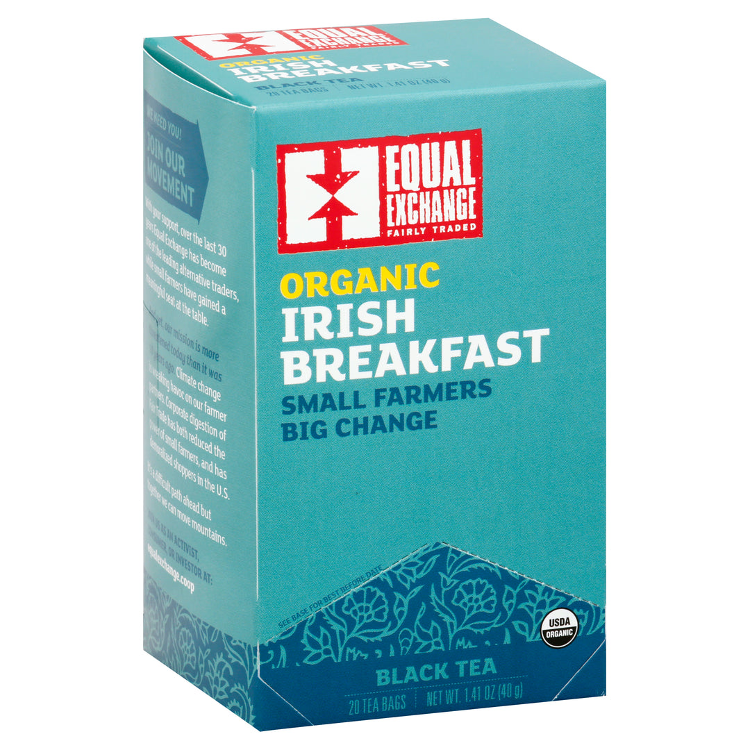 Equal Exchange Black Tea Organic Irish Breakfast Tea Bags 6/20 Bag [UNFI #1507979] [ebt]