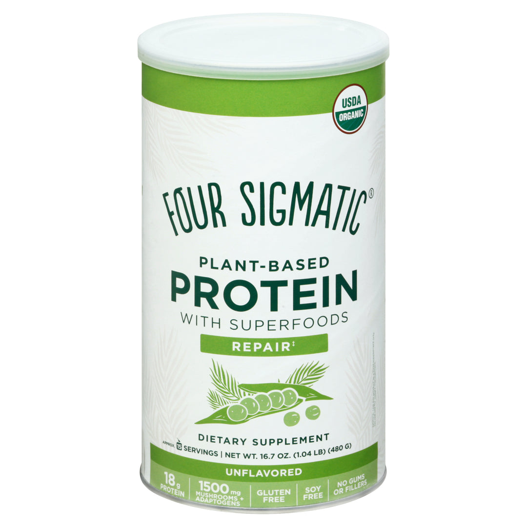 Four Sigmatic Plant-Based Protein With Superfoods Unflavored 16.9 OZ [UNFI #2554418]