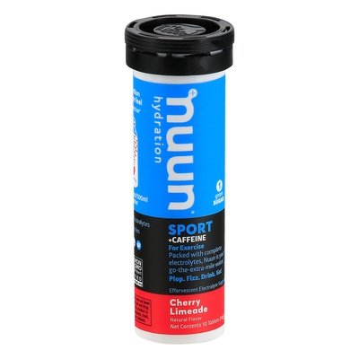Nuun Sport + Caffeine Tablets Cherry Limeade 8/10 CT [UNFI #1791300]