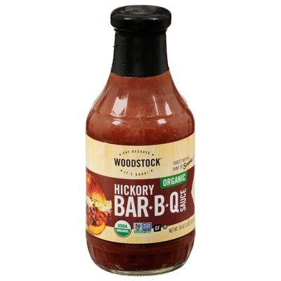Woodstock Bar-B-Q Sauce Organic Hickory 12/18 OZ [UNFI #1564012] [ebt]