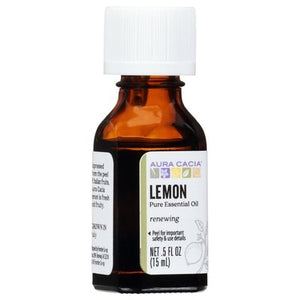 Aura Cacia Pure Essential Oil Lemon Renewing 1/.5 OZ [UNFI #620468] T