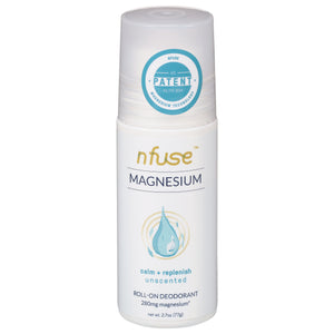 Nfuse Roll-On Deodorant Unscented Magnesium 6/2.7 OZ [UNFI #2296226] T