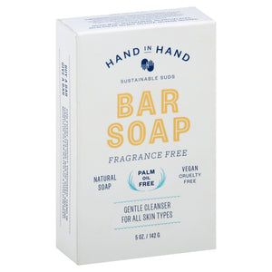 Hand In Hand Bar Soap Fragrance Free 5 OZ [UNFI #2396364] T