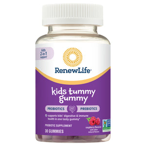 Renew Life Probiotics Tummy Gummy Kids Gummies Raspberry Flavored 30 CT [UNFI #2954899]