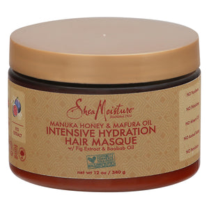 Shea Moisture Hair Masque Intensive Hydration Manuka Honey & Mafura Oil 11.5 OZ [UNFI #2818979] T