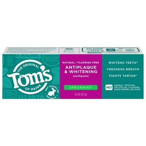 Toms Of Maine Toothpaste Fluoride Free Antiplaque & Whitening Spearmint 6/4.5 OZ [UNFI #3027174] T