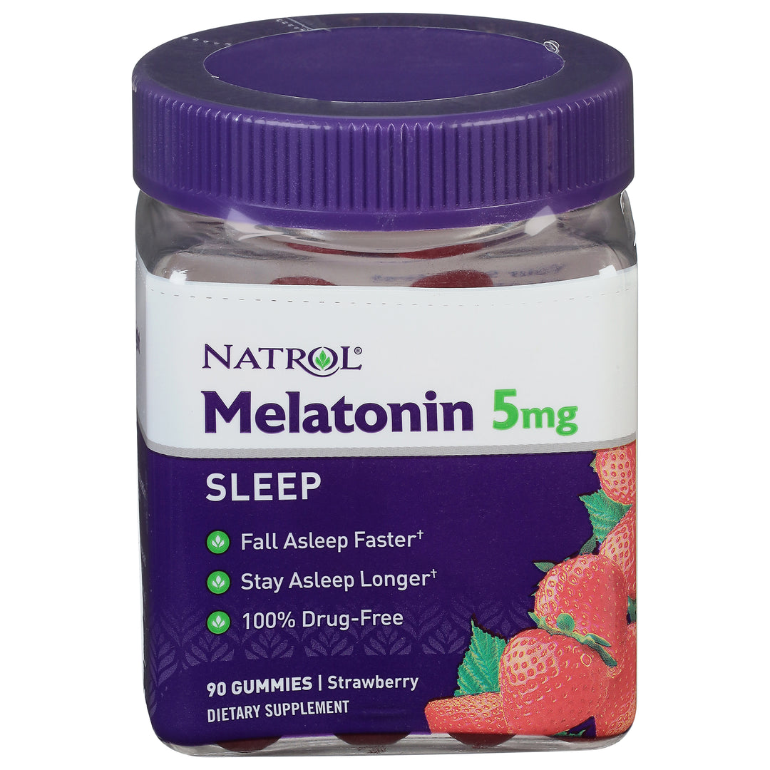 Natrol Melatonin Sleep 5 Mg Gummies Strawberry 90 CT [UNFI #2251577]