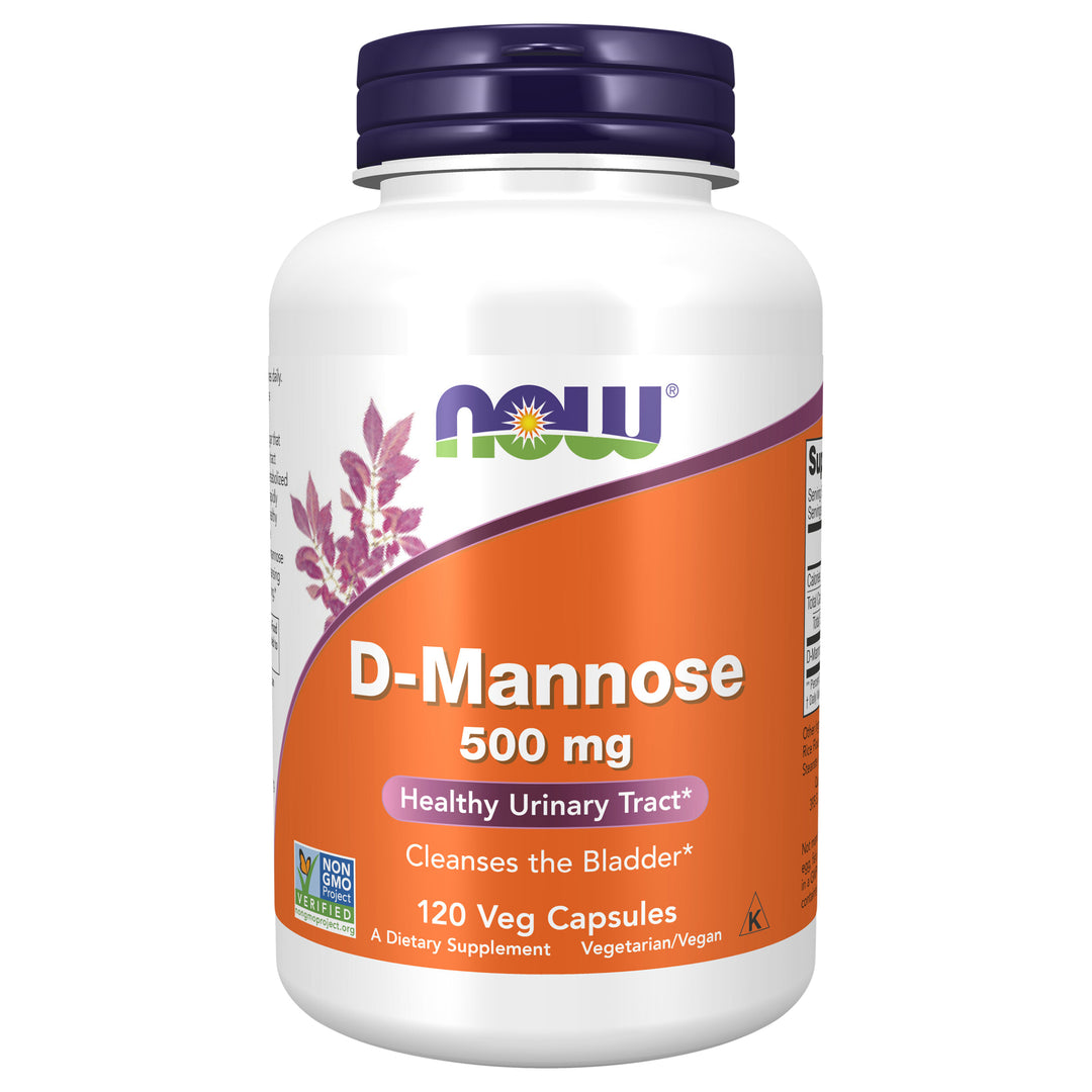 Now Foods D-Mannose 500 Mg Capsules 120 Cap [UNFI #906941]