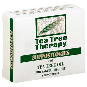Tea Tree Therapy Suppositories With Tea Tree Oil 6 Ct [UNFI #0587766] T