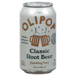 Olipop Sparkling Tonic Classic Root Beer 12/12 OZ [UNFI #2552842] [ebt]