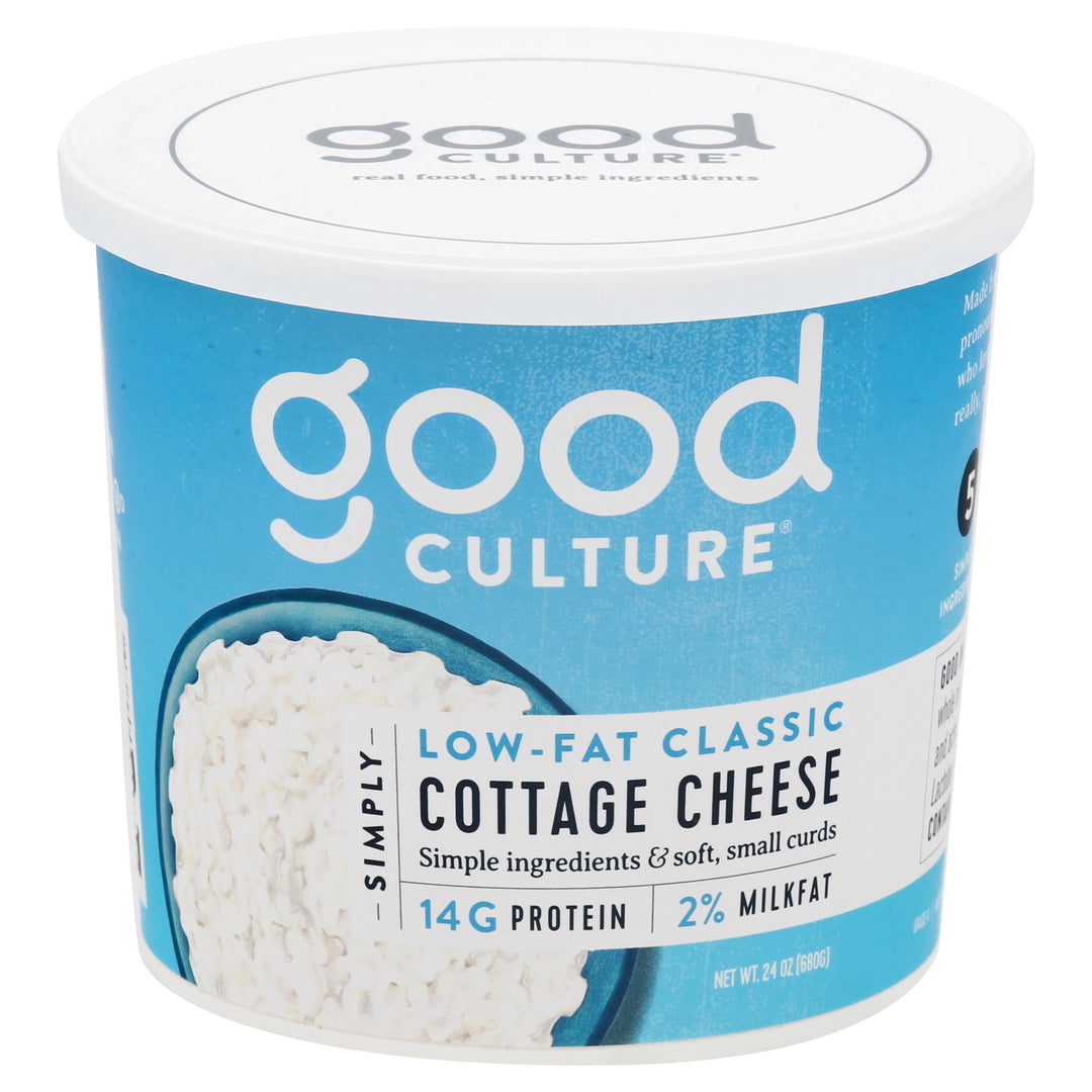 Good Culture Cottage Cheese Small Curd 2% Milkfat Low-Fat Classic 6/24 OZ [UNFI #2693257] [ebt]