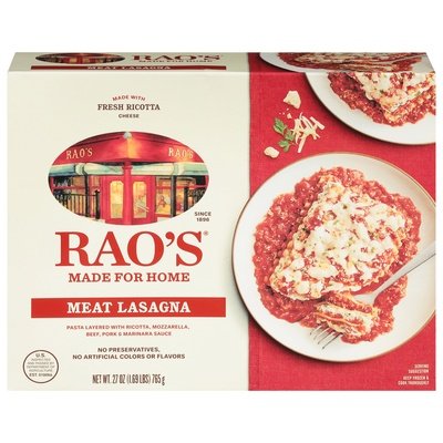Raos Meat Lasagna 6/27 OZ [UNFI #2563567] [ebt]