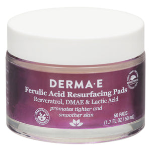 Derma E Resurfacing Pads Ferulic Acid 50 CT [UNFI #2662310] T