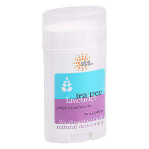 Earth Science Deodorant Natural Tea Tree Lavender 2.45 OZ [UNFI #930149] T