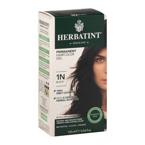 Herbatint Haircolor Gel Permanent Black 1N 5.75 OZ [UNFI #3115458] T