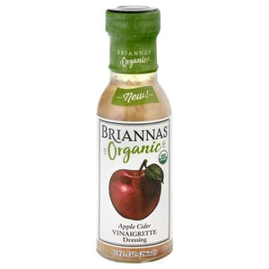 Briannas Dressing Organic Apple Cider Vinaigrette 6/10 OZ [UNFI #2549186] [ebt]