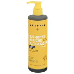 Alaffia Shampoo Authentic African Black Soap Tea Tree And Mint 1/12 OZ [UNFI #2676088] T