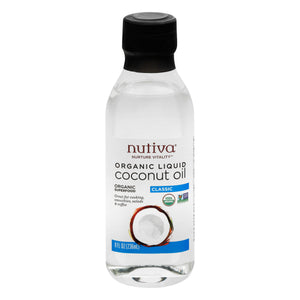 Nutiva Coconut Oil Organic Classic Liquid 6/8 OZ [UNFI #2118602] [ebt]