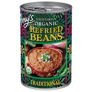 Amys Refried Beans Organic Traditional 12/15.4Oz [UNFI #0319657] [ebt]