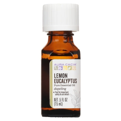 Aura Cacia Pure Essential Oil Dispelling Lemon Eucalyptus 1/.5 OZ [UNFI #604272] T