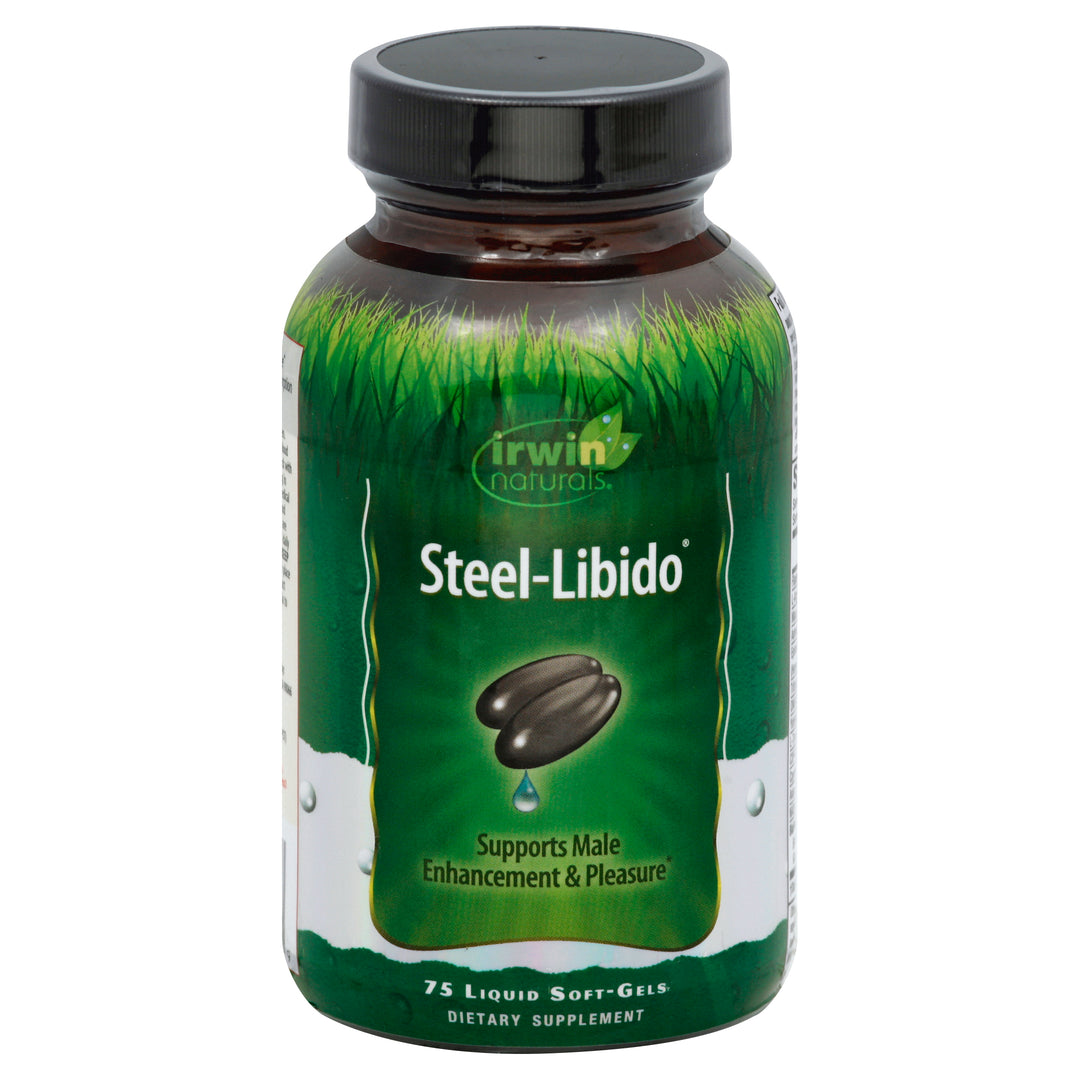 Irwin Naturals Steel-Libido Liquid Soft-Gels 75 Sgel [UNFI #2116218]