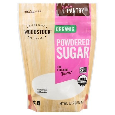 Woodstock Sugar Powdered Organic 12/16 OZ [UNFI #0320770] [ebt]
