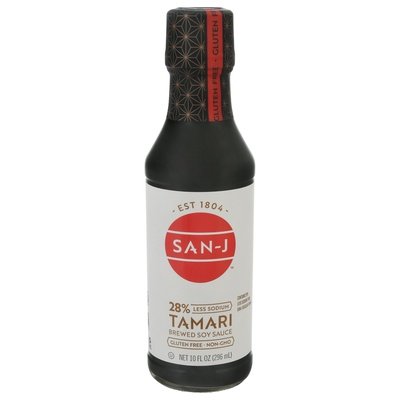 San-J Soy Sauce Brewed Tamari 6/10 OZ [UNFI #0185637] [ebt]