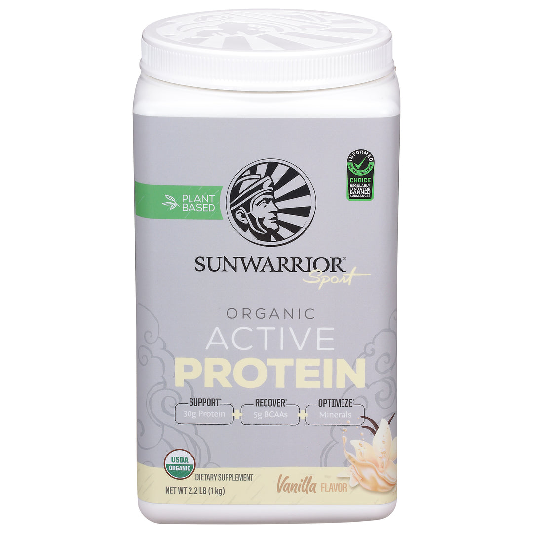Sunwarrior Active Protein Organic Vanilla Flavor 2.2 Lb [UNFI #2936698]