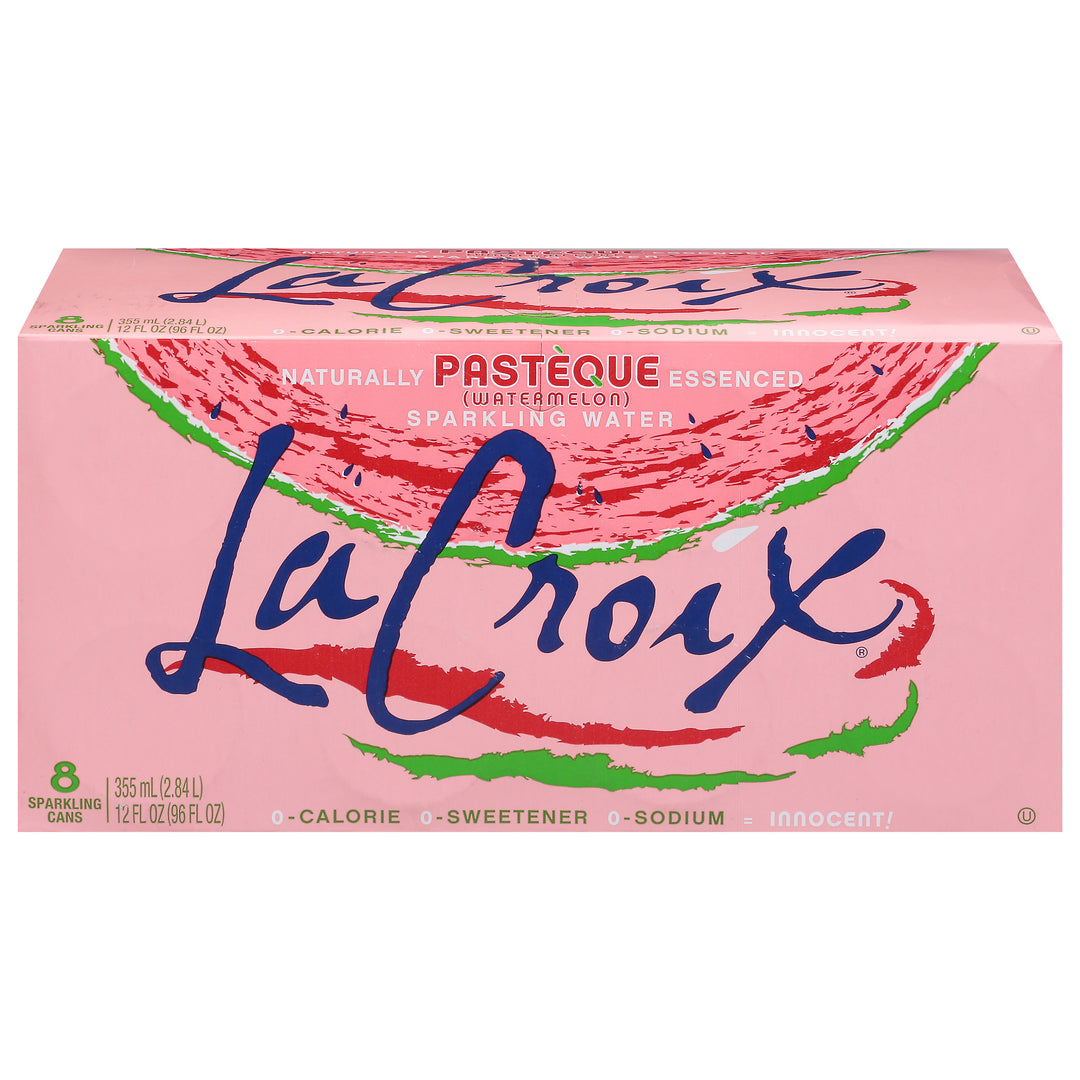 Lacroix Sparkling Water Pasteque Watermelon 3/8/12 OZ [UNFI #2550101] [ebt]