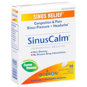 Boiron Sinus Relief Tablets Unflavored 60 TABS [UNFI #2480101] T