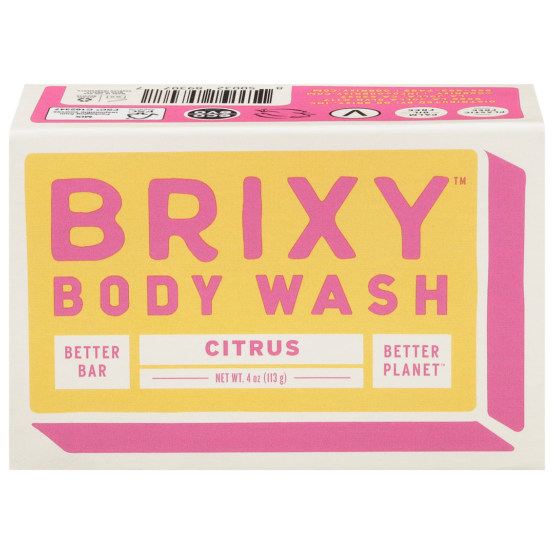 Brixy Body Wash Bar Citrus 4 OZ [UNFI #2838936] T