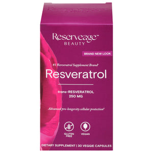 Reserveage Nutrition Resveratrol 250 Mg Veggie Capsules 30 Vcap [UNFI #2298982]