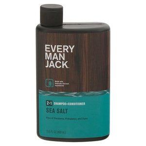 Every Man Jack Shampoo + Conditioner Sea Salt 2 in 1 13.5 OZ [UNFI #2843415] T
