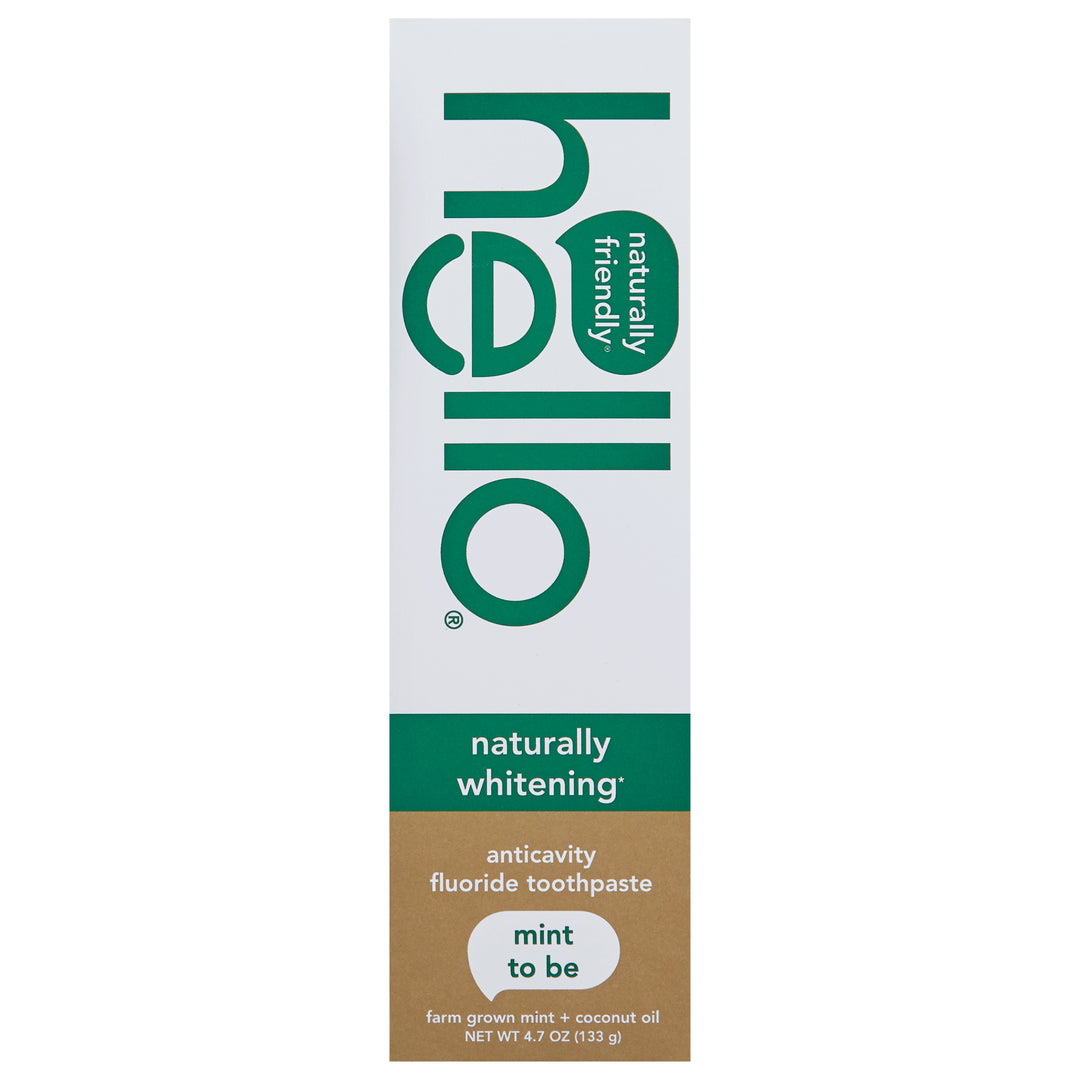 Hello Products Toothpaste Anticavity Fluoride Natural Whitening Mint To Be 6/4.7 OZ [UNFI #2702355] T