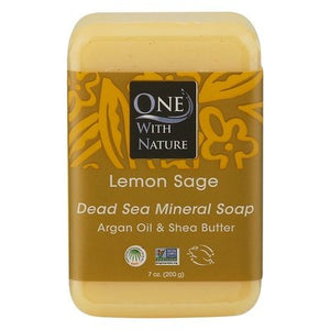 One With Nature Soap Dead Sea Mineral Lemon Sage 7 OZ [UNFI #0650333] T