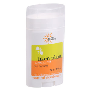 Earth Science Deodorant Natural Liken Plant Unscented 2.45 OZ [UNFI #930156] T