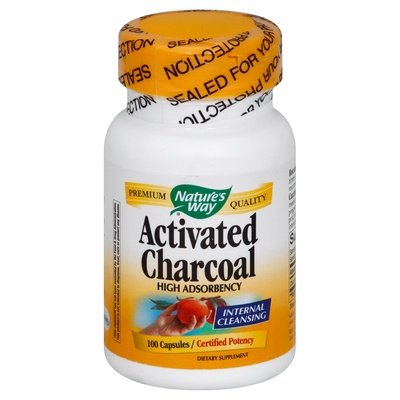 Natures Way Activated Charcoal Capsules 100 Cap [UNFI #0565408]