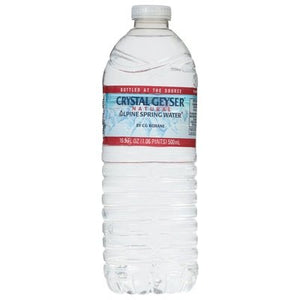 Crystal Geyser Alpine Spring Water Natural 24/16.9 Z [UNFI #1886712] [ebt]