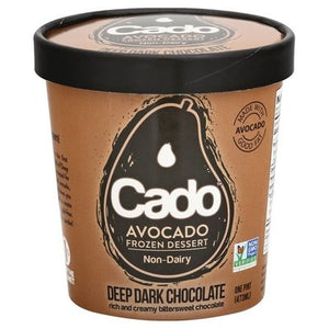 Cado Desserts Avocado Frozen Dessert Non-Dairy Deep Dark Chocolate 8/1 PINT [UNFI #2135234] [ebt]