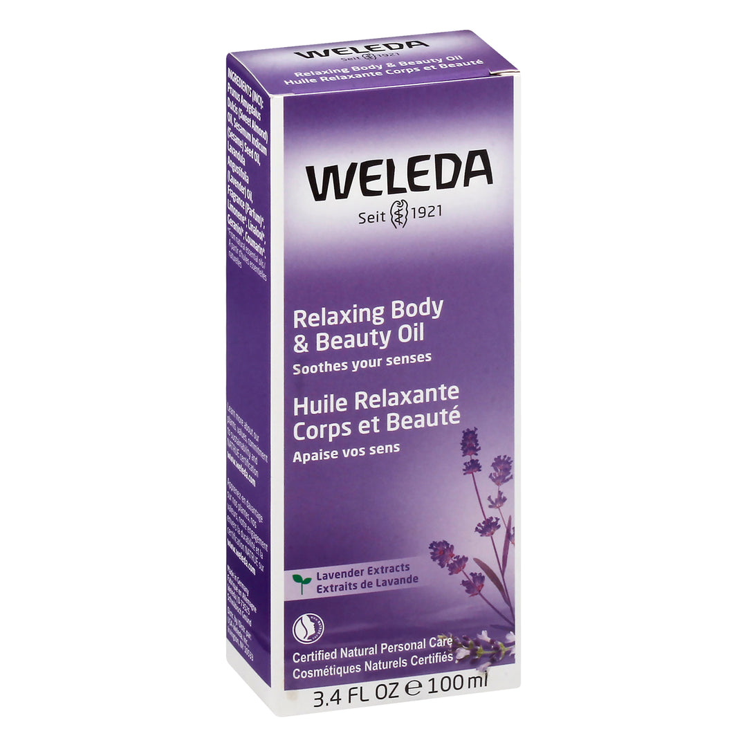 Weleda Body & Beauty Oil Relaxing Lavender Extracts 3.4 OZ [UNFI #741033] T