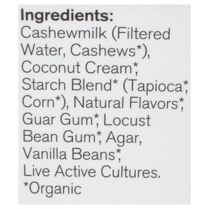 Forager Project Cashewmilk Yogurt Unsweetened Vanilla Bean Dairy-Free Organic Probiotic 6/24 OZ [UNFI #2657591] [ebt]